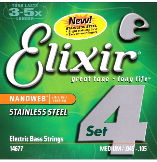 ELIXIR 045/105 MEDIUM 4STR L BASS NANOWEB